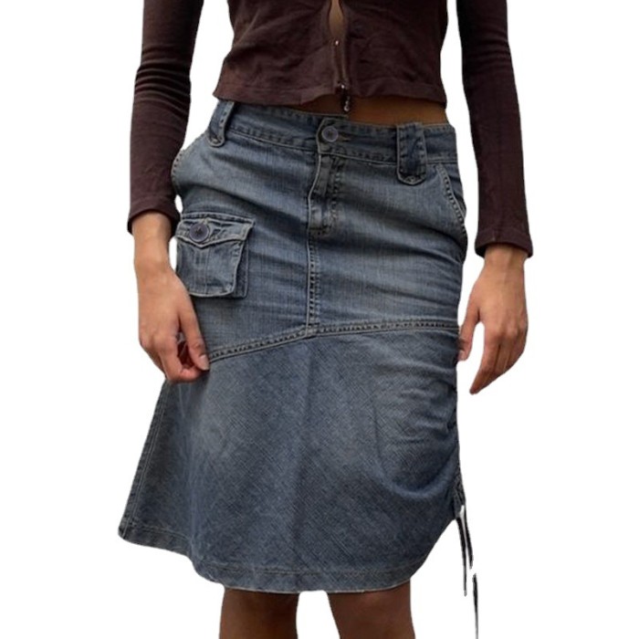 Vintage Streetwear Chic High Waist Pencil Long Skirts