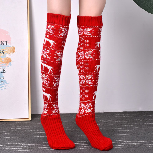 Women Winter Knitting Soft Comfortable Long Socks