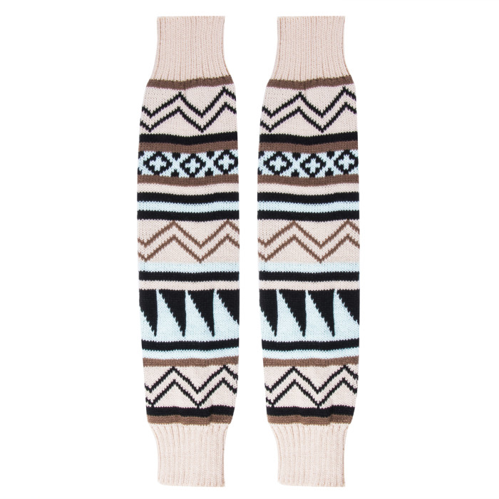 Christmas Women WarmKnee High Knit Solid Socks