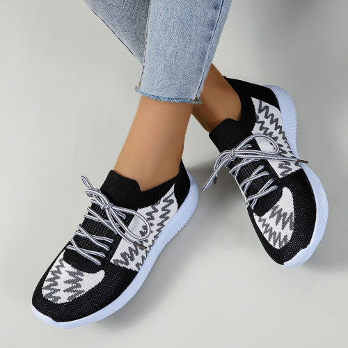 Women Lace-up Soft Bottom Low-top Single Shoes