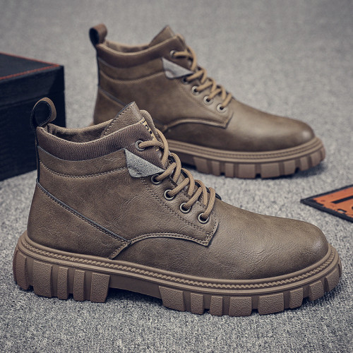 Men's Fashion Comfortable Lace-Up Ankle Boots
