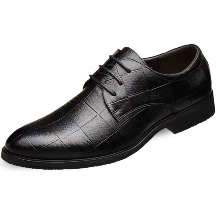 Men's Fashion Casual All-match plaid Lace Up Oxfords