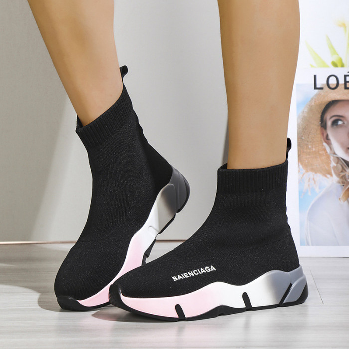 Fashionable Comfortable Thick-soled Mid-Calf Boots