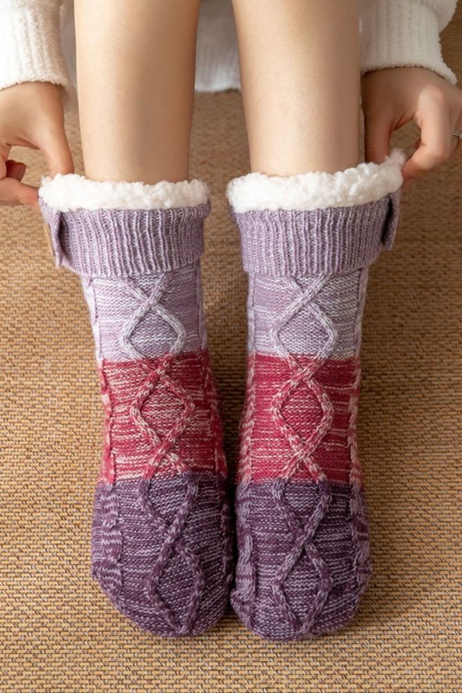 Women's Winter Fleece Home Carpet Socks