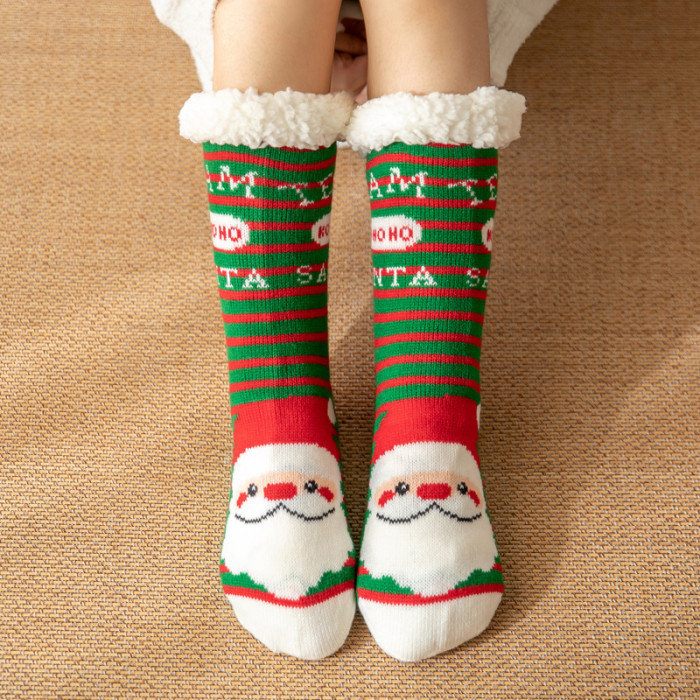Christmas Cute Warm Thicken Soft Home Floor Socks