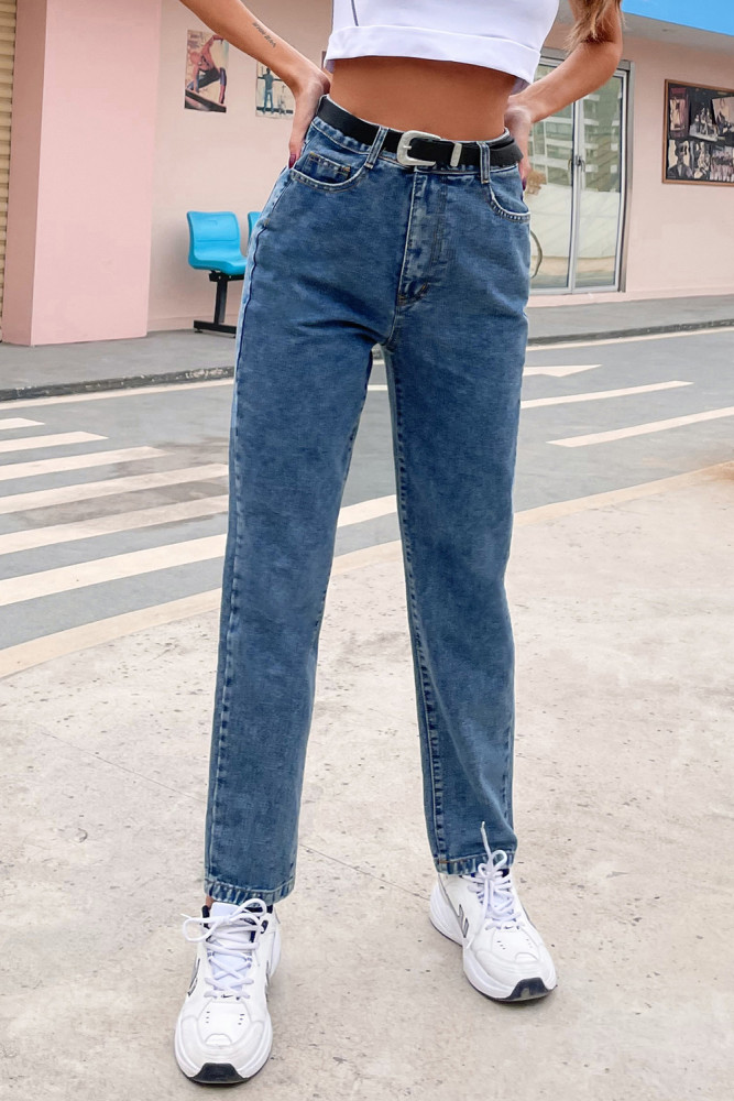 Women Fashion High Waist Slim Jeans
