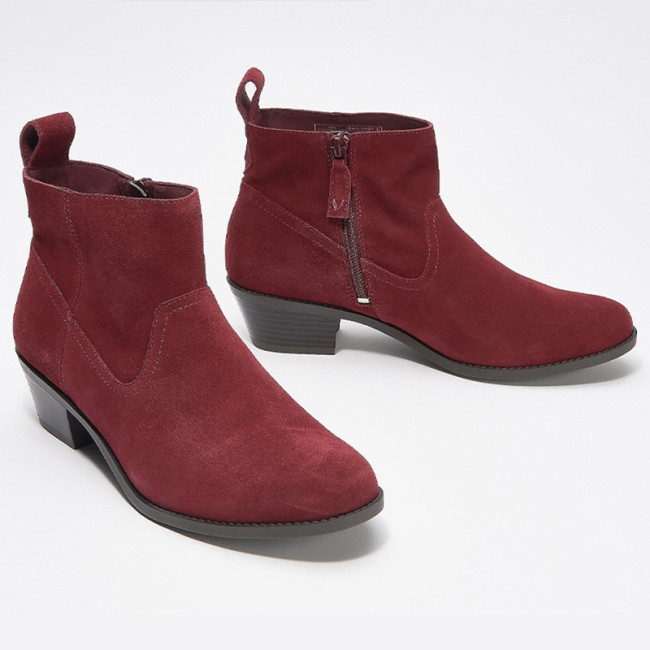 Women's Pointed Toe Zip Ankle Boots