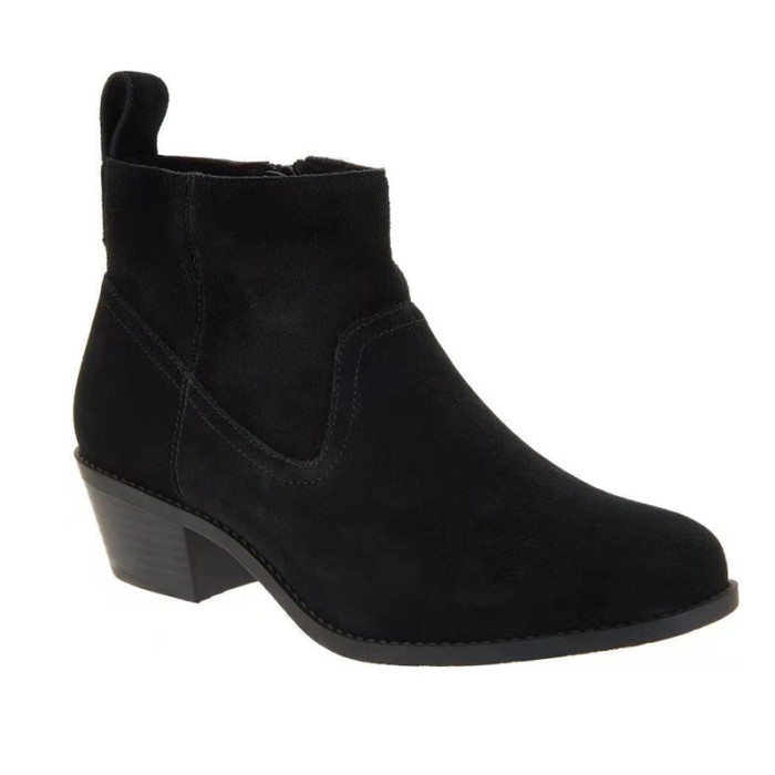 Women's Pointed Toe Zip Ankle Boots