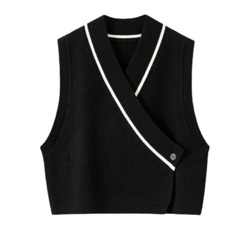New Short Knitted Loose Sweater Vest