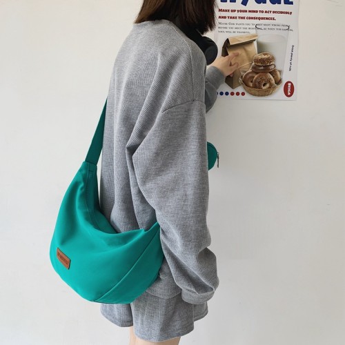 Fashion Solid Color Personality Simple Shoulder Bag