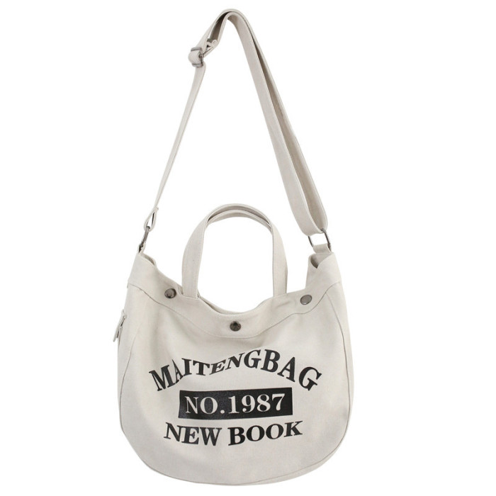 Fashion Letter Print Large-capacity Canvas Bags