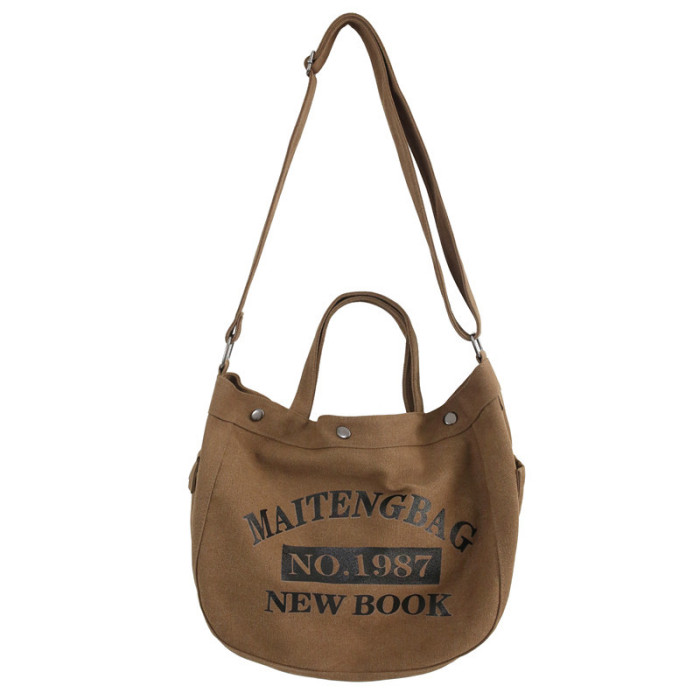 Fashion Letter Print Large-capacity Canvas Bags