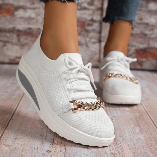 Fashion Casual Comfortable Lace-up Sneakers