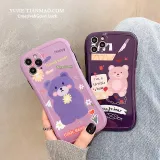 小蠻腰ins風花朵小熊適用於iPhone手機殼