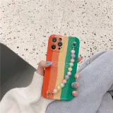 可愛小熊彩虹條紋iPhone手機殼