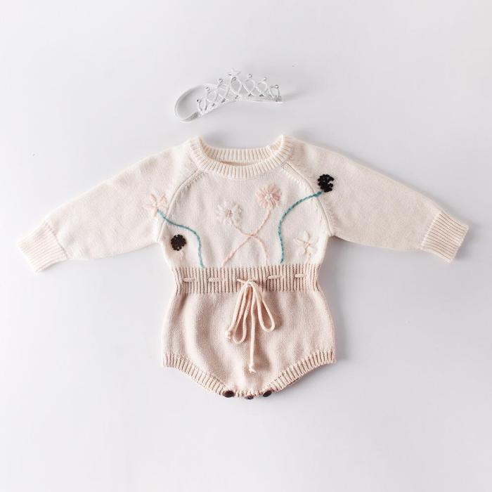 Autumn new baby hand knitted jacquard knitted sweater