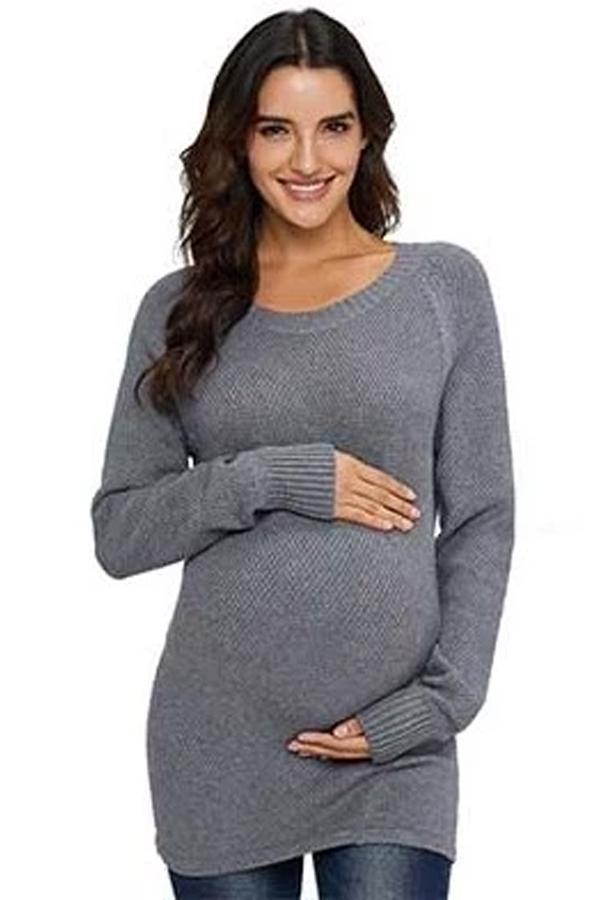 Knitted  Pregnant Women Pullover