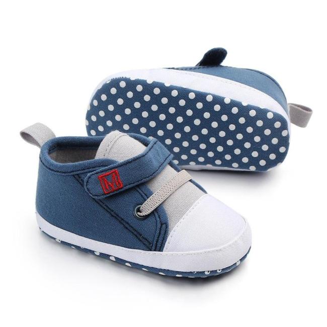 Baby Shoes Newborn Baby Boy Girls Canvas Letter First Walker Soft Sole Shoes Hook & Loop baby girl shoes