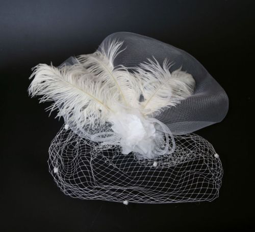 Headdress show stage gauze hair accessories covered big gauze hat