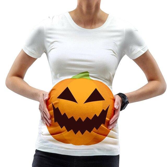 Halloween Pumpkin Print Clothing Breastfeeding  Top