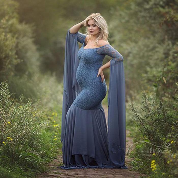 Lace Maternity Dresses For Photo Shoot