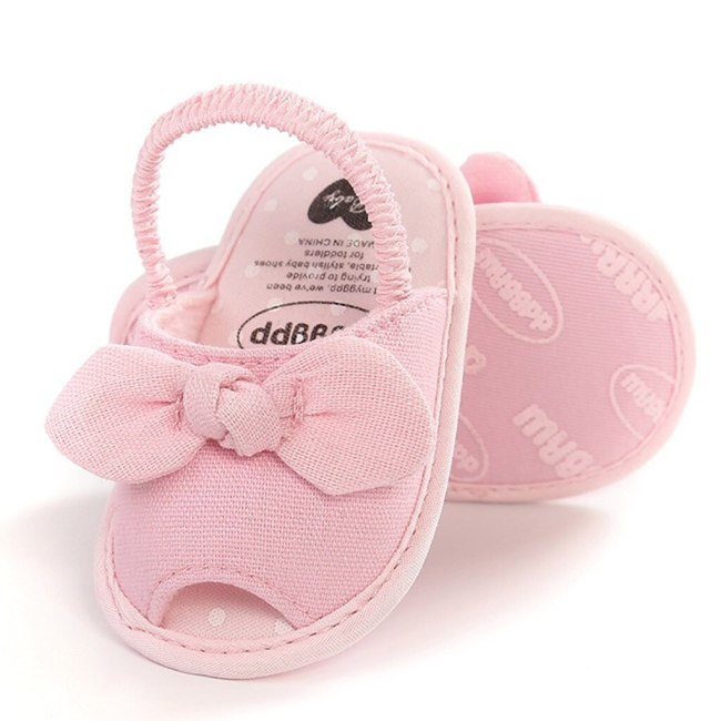 Newborn Baby Girl Shoes Toddler Kid Baby Girls Princess Cute Bow Toddler First Walk Summer Shoes