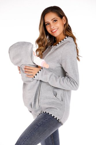 Women's Outerwear inclined zipper sweater women's thickened Hoodie in autumn and winter