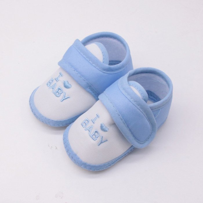 Newborn Infant Baby Girls Boys Printing Cartoon Prewalker Soft Sole Shoes I Love Baby Letter Print First Walker#35