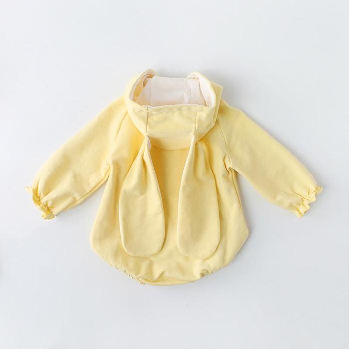 Baby rabbit Baby Clothes Hooded Jumpsuit Climbing Clothes
