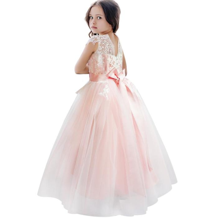 2020 Children's dress piano host children's dress gauze lace girl princess dress