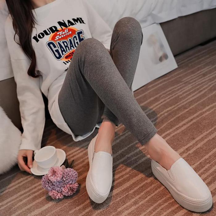 Maternity casual cross low waist stomach lift pants