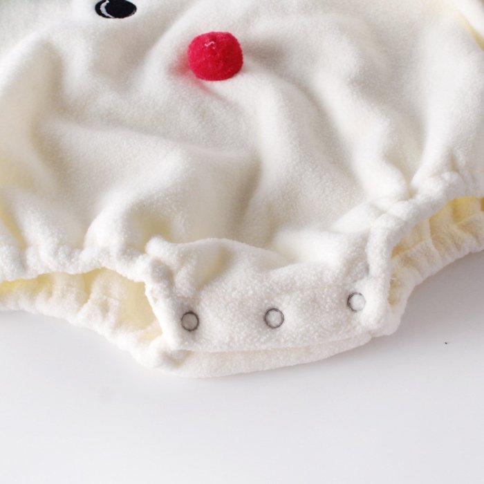 Christmas Winter Baby Round Collar Baby Antlers Linked to the Garment Climbing Dress