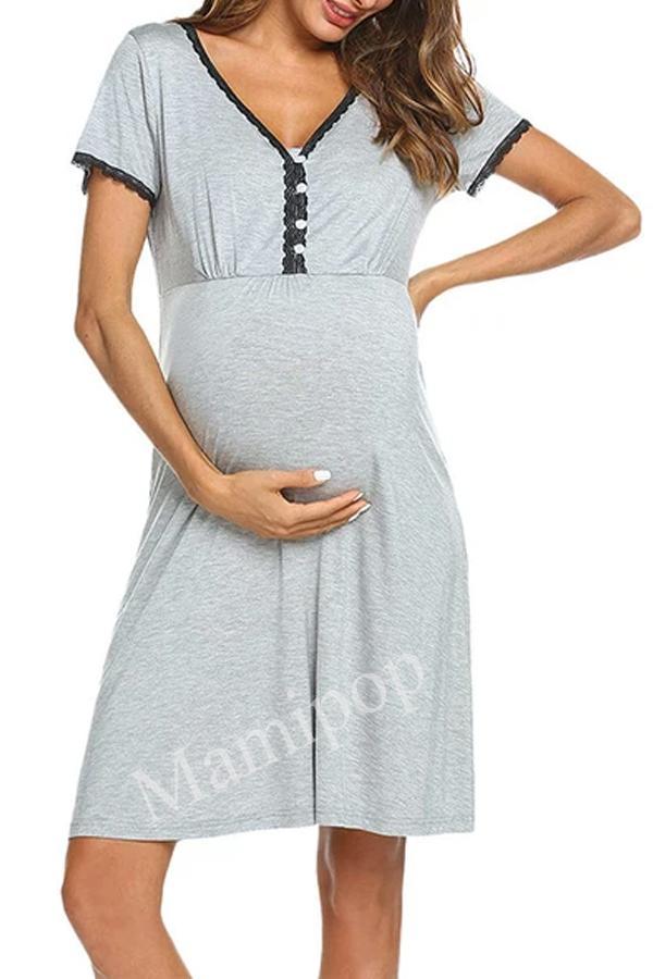2020 women's sexy lace lace dress for pregnant women