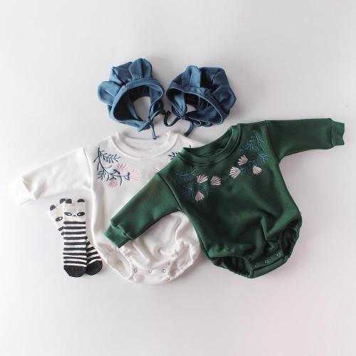 Winter New Boys and Girls Embroidered Baby Long Sleeve one-piece creeper