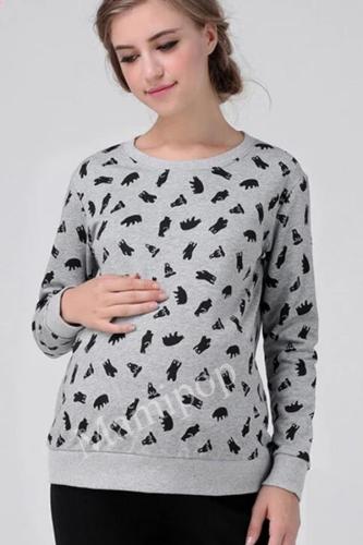 Cotton Terry Sweater For Pregnant And Lying In Women