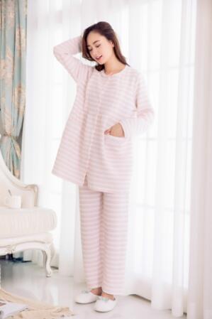 Long Sleeve  Breastfeeding Pajamas Set