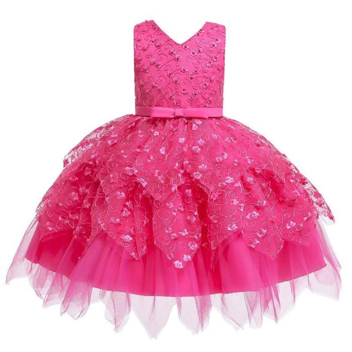 Sleeveless Multilayer Lace Princess Dress