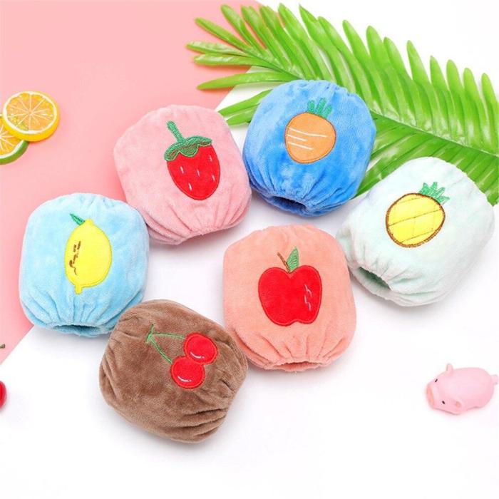 1 Pair Baby Children Dustproof Cuffs Oversleeve Fruit Sleeve Colorful Warmer Children's baby warm anti-fouling suede sleeves