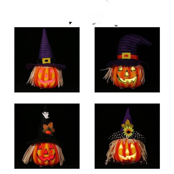 Halloween Glowing Scarecrow Pumpkin Lights Lighting Toys Pla