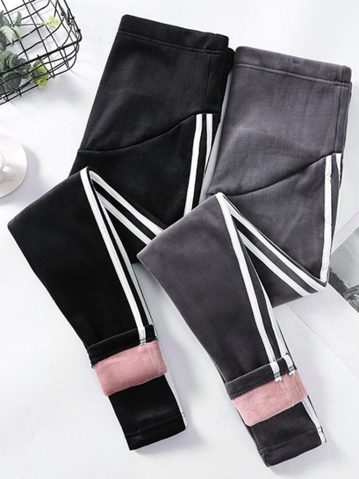 Maternity wear casual thickening stomach lift pants