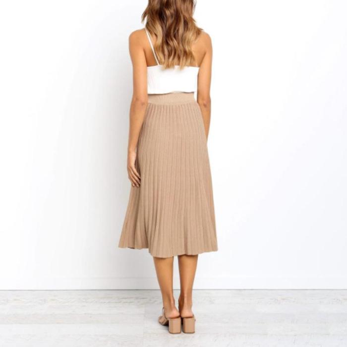 Maternity Casual High-waist Pure Color Loose Dress