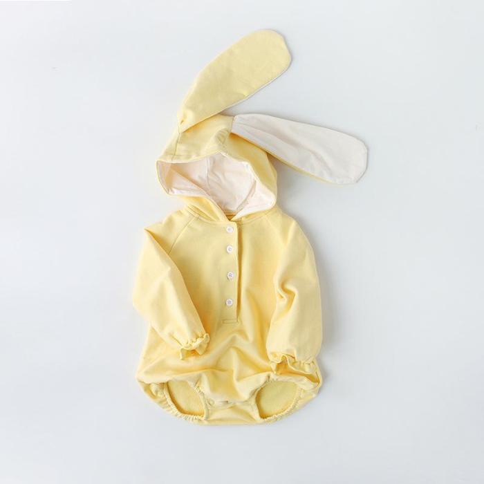 Baby rabbit Baby Clothes Hooded Jumpsuit Climbing Clothes