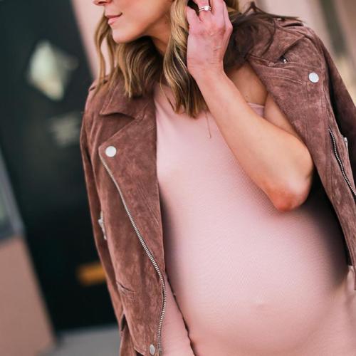 Maternity Sexy Pure Colour Loose Dress
