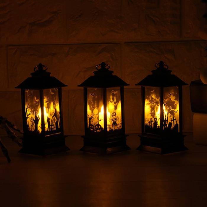 Halloween Simulation Flame Light Festival Decoration Small Oil Lamp