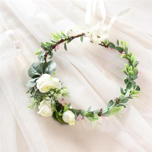 Bridal flower holiday wreath headdress