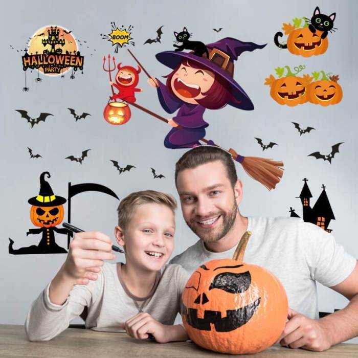 Halloween Pumpkin Wall Stickers
