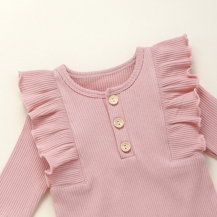 infant and children's clothing autumn bodysuit creeper pure cotton pit strip bodysuit