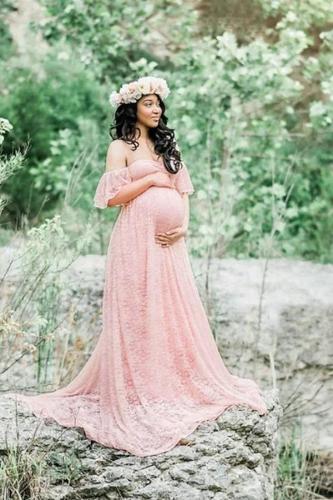 Maternity  Photoshoot Gowns Pregnancy Dress