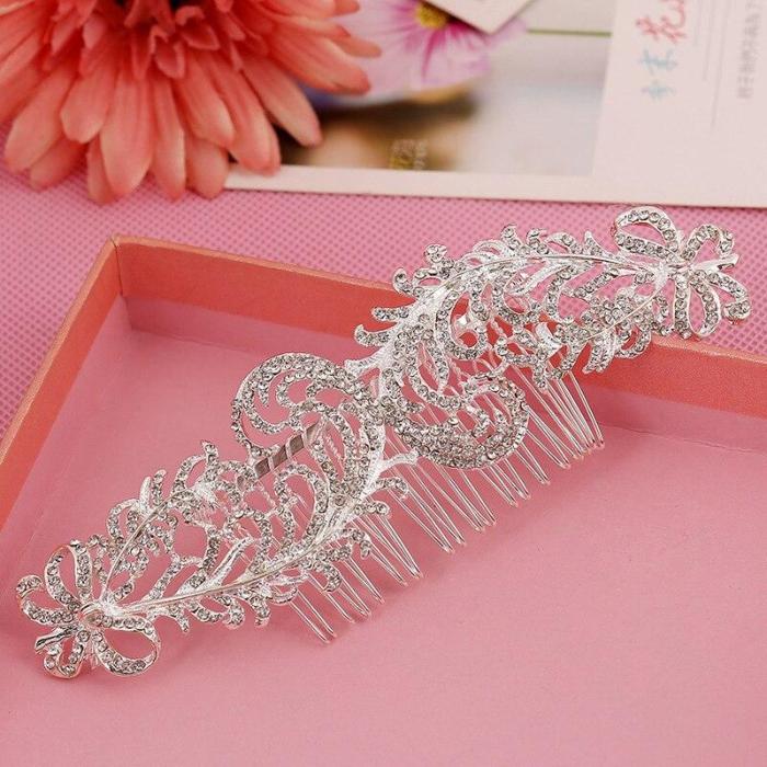 Classic Bridal Combs Hair Accessories Luxury Gold Headdress Vintage Golden Comb