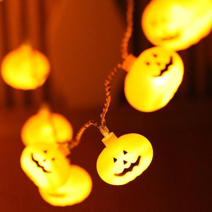 Halloween String Lights Pumpkin Ghost Bat Festival Home Decor